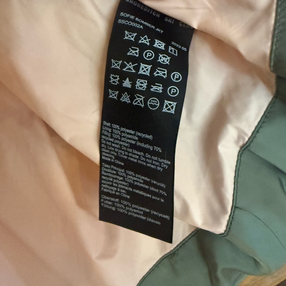 Shoreditch Ski Club Nwt Olive Green Bomber Jacket For Women — image 6 of 8